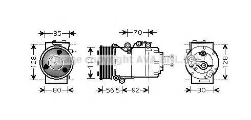 PRASCO FDAK497 Компресор, кондиціонер