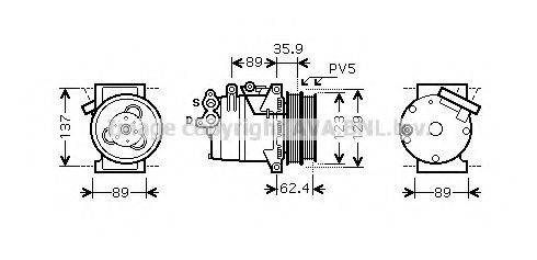 PRASCO FDK433 Компресор, кондиціонер