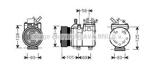 PRASCO HYK166 Компресор, кондиціонер