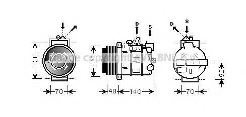 PRASCO MSK393 Компресор, кондиціонер