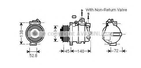 PRASCO MSK587 Компресор, кондиціонер