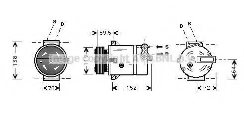 PRASCO OLAK279 Компресор, кондиціонер