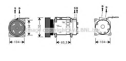 PRASCO RTK282 Компресор, кондиціонер