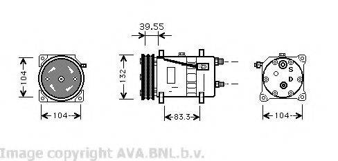 PRASCO VWK074 Компресор, кондиціонер