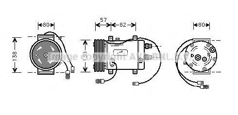 PRASCO AIK006 Компресор, кондиціонер