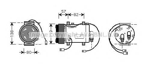 PRASCO AIK143 Компресор, кондиціонер