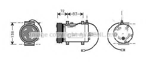 PRASCO AIK144 Компресор, кондиціонер