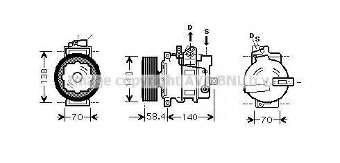 PRASCO AIK273 Компресор, кондиціонер