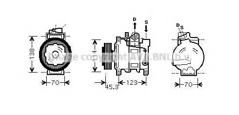 PRASCO AIK276 Компресор, кондиціонер