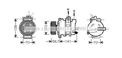 PRASCO AIK279 Компресор, кондиціонер