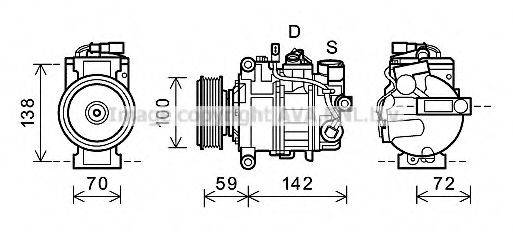 PRASCO AIK338 Компресор, кондиціонер