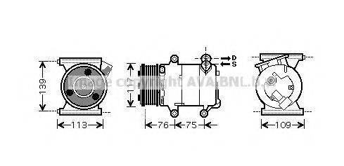 PRASCO AUK185 Компресор, кондиціонер