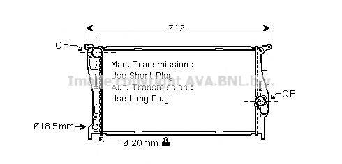 PRASCO BW2293 Радіатор, охолодження двигуна