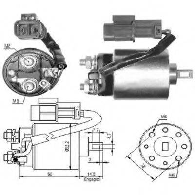 HOFFER 6646088 Тягове реле, стартер