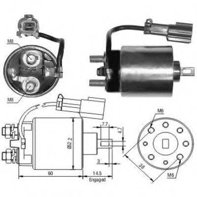 HOFFER 6646090 Тягове реле, стартер