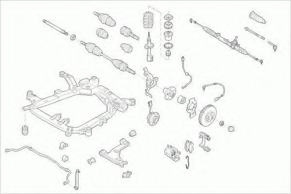 LEMFORDER OPELZAFIRFL003 Рульове управління; Підвіска колеса