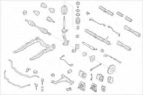 LEMFORDER OPELVECTRFL016 Рульове управління; Підвіска колеса