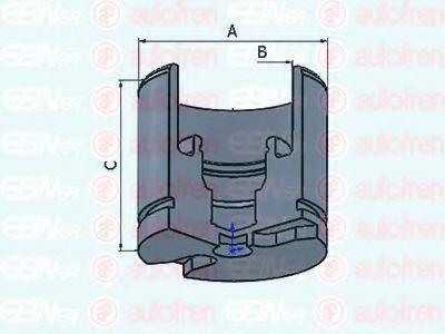 AUTOFREN SEINSA D025520 Поршень, корпус скоби гальма