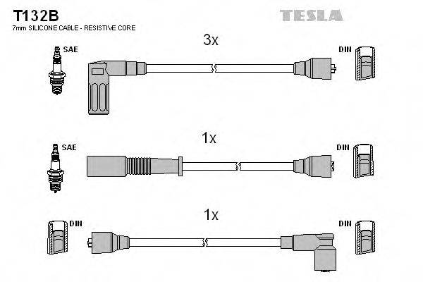 TESLA T132B Комплект дротів запалювання