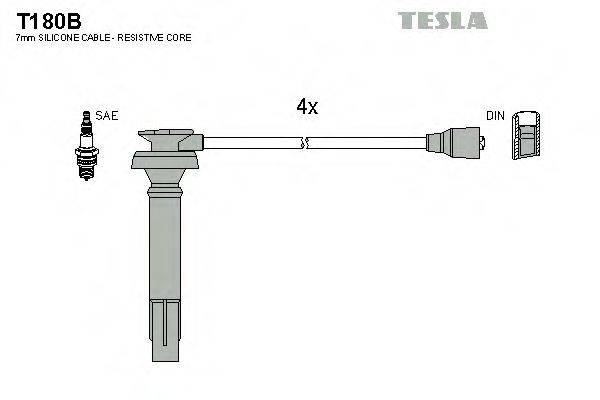 TESLA T180B Комплект дротів запалювання