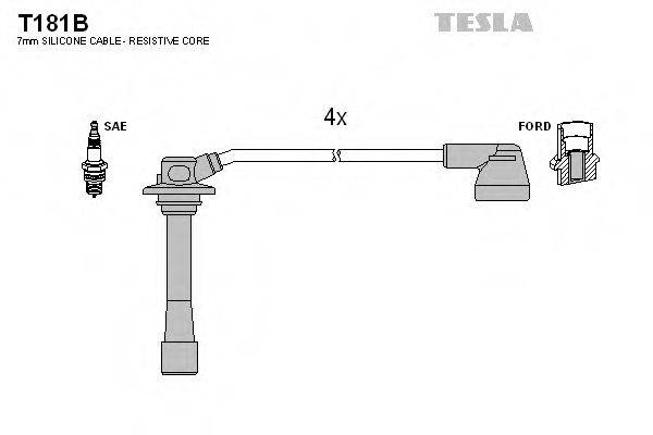 TESLA T181B Комплект дротів запалювання