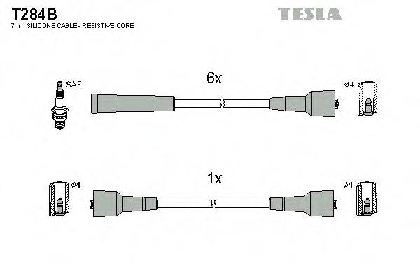 TESLA T284B Комплект дротів запалювання