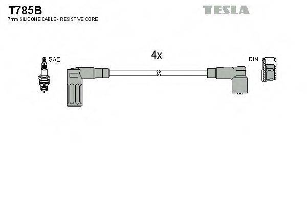 TESLA T785B Комплект дротів запалювання