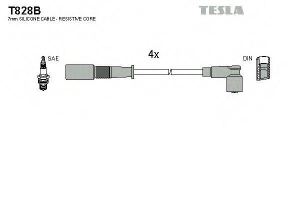 TESLA T828B Комплект дротів запалювання