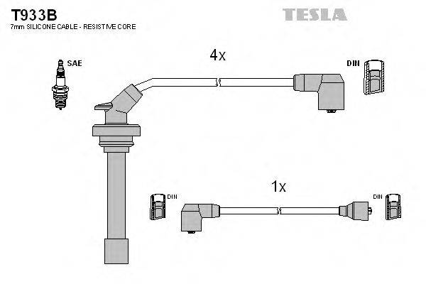 TESLA T933B Комплект дротів запалювання