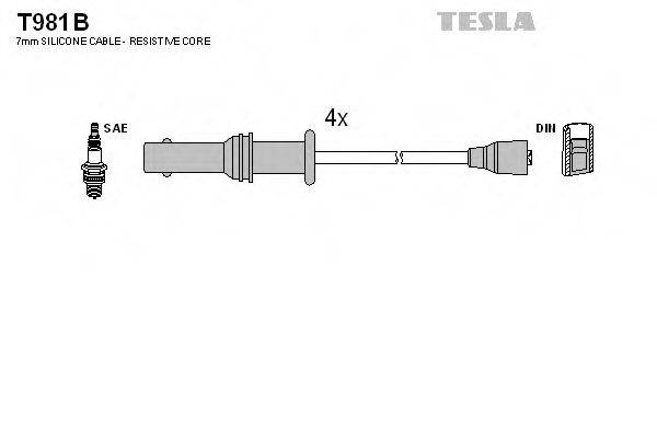 TESLA T981B Комплект дротів запалювання