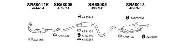 VENEPORTE 580011 Система випуску ОГ