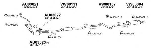 VENEPORTE 800520 Система випуску ОГ