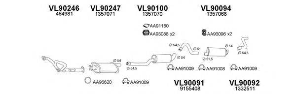 VENEPORTE 900116 Система випуску ОГ