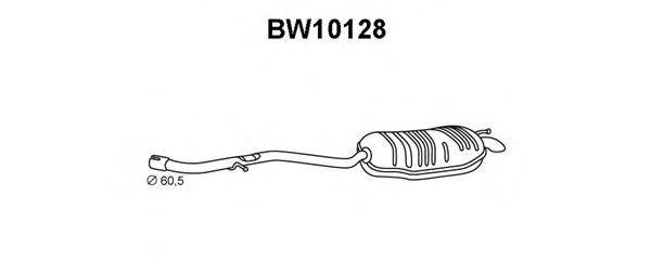 VENEPORTE BW10128 Глушник вихлопних газів кінцевий