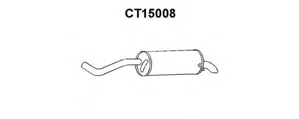 VENEPORTE CT15008 Глушник вихлопних газів кінцевий