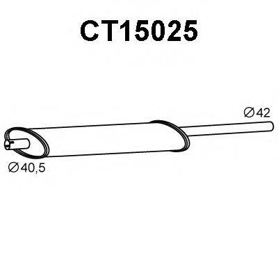 VENEPORTE CT15025 Передглушувач вихлопних газів