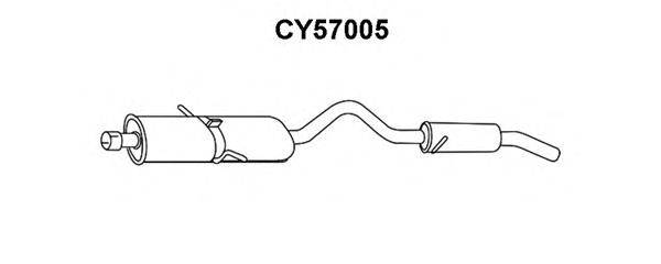 VENEPORTE CY57005 Глушник вихлопних газів кінцевий