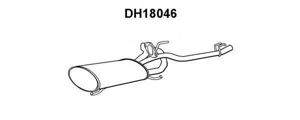 VENEPORTE DH18046 Глушник вихлопних газів кінцевий