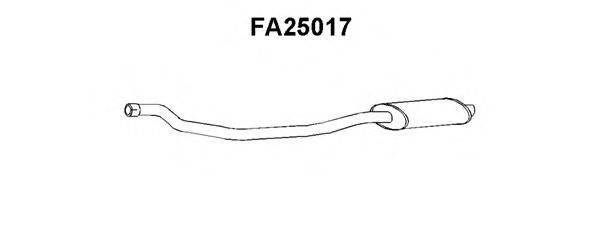 VENEPORTE FA25017 Середній глушник вихлопних газів