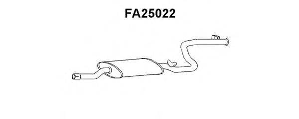 VENEPORTE FA25022 Глушник вихлопних газів кінцевий