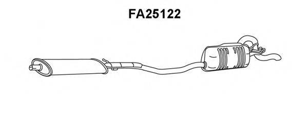 VENEPORTE FA25122 Глушник вихлопних газів кінцевий