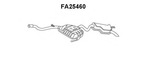 VENEPORTE FA25460 Глушник вихлопних газів кінцевий