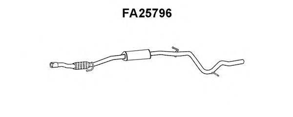 VENEPORTE FA25796 Середній глушник вихлопних газів