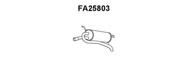 VENEPORTE FA25803 Глушник вихлопних газів кінцевий