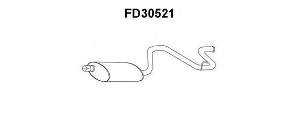 VENEPORTE FD30521 Глушник вихлопних газів кінцевий