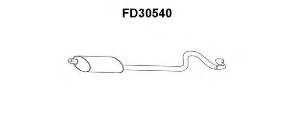 VENEPORTE FD30540 Глушник вихлопних газів кінцевий