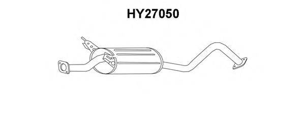 VENEPORTE HY27050 Глушник вихлопних газів кінцевий