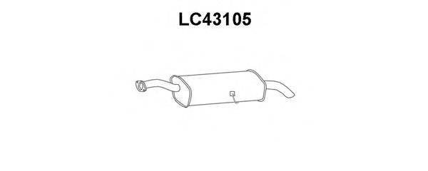 VENEPORTE LC43105 Глушник вихлопних газів кінцевий