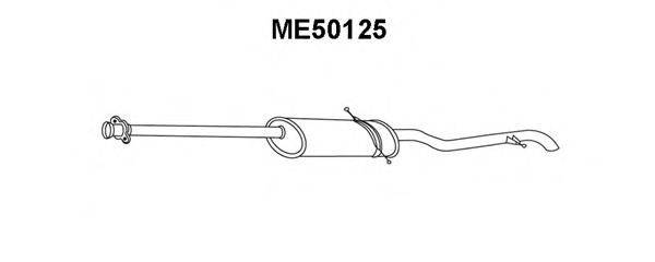 VENEPORTE ME50125 Глушник вихлопних газів кінцевий