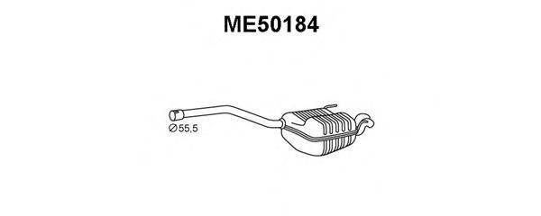 VENEPORTE ME50184 Глушник вихлопних газів кінцевий